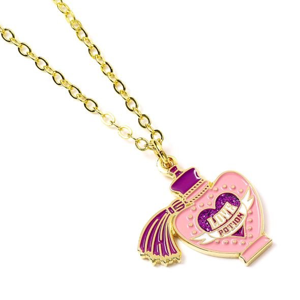 The Carat Shop Limited Łańcuszek pozłacany Harry Potter Love Potion Eliksir Naszyjniki dla dzieci