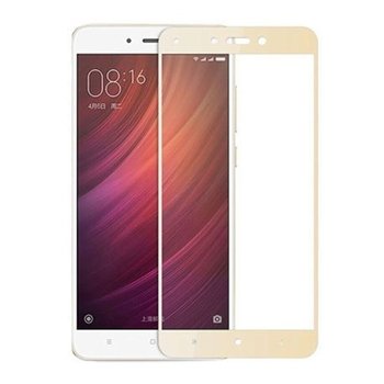 Hartowane szkło na cały ekran 3d Xiaomi Redmi Note 4X - Złoty. - EtuiStudio