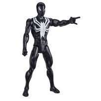 Hasbro E8523 Marvel Spider-Man: Titan Hero, seria Black Suit Spider-Man, 30 cm duża figurka superbohatera Inna marka