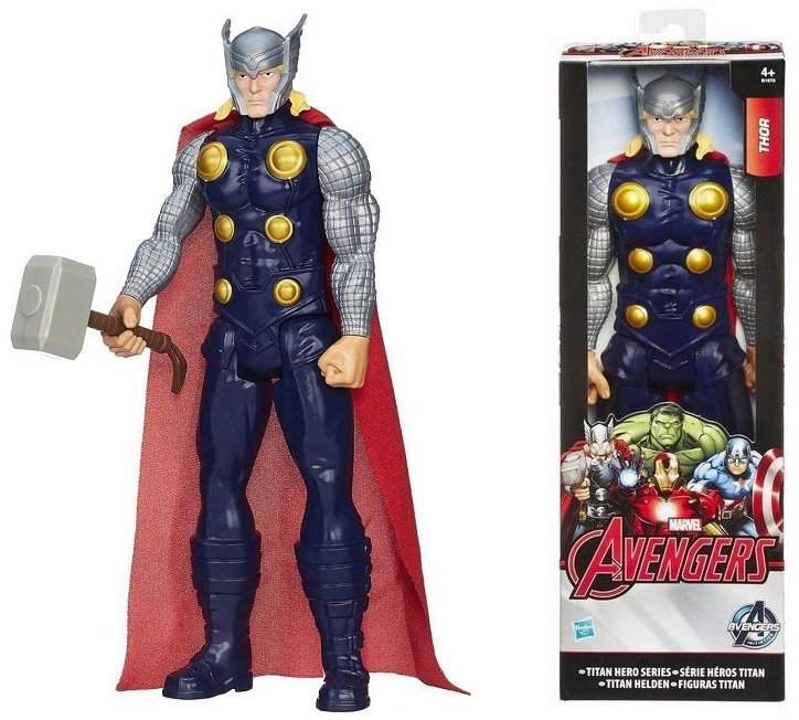 HASBRO FIGURKA THOR 30cm B1670 SERIA TITAN HERO IDEALNA DLA FANA AVENGERS
