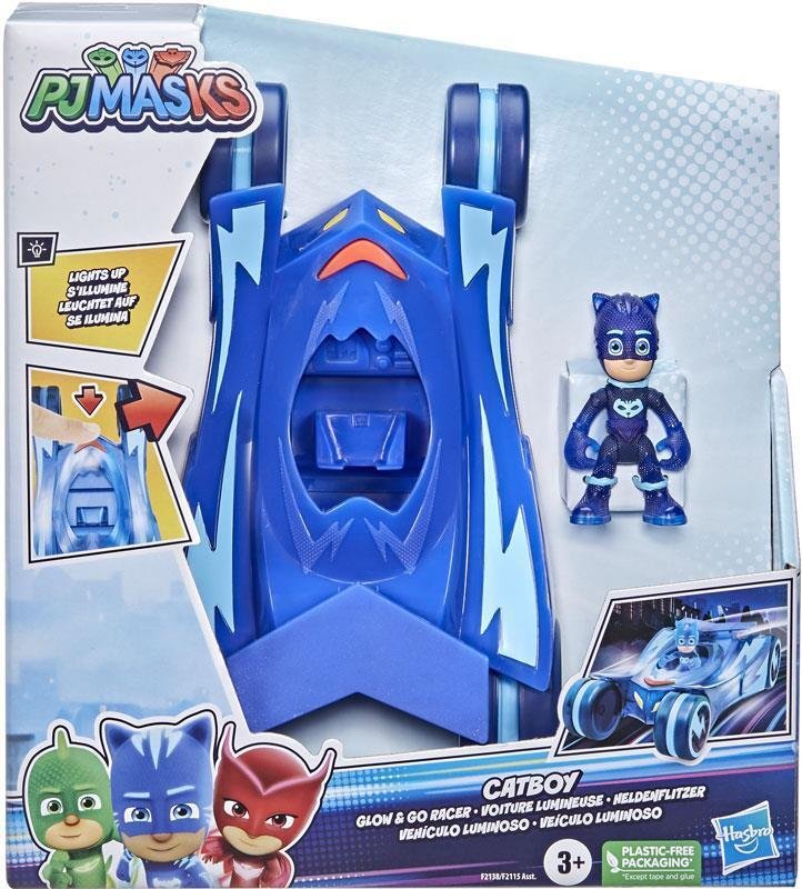 Zdjęcia - Figurka / zabawka transformująca Hasbro PJ Masks Pidżamersi Glow & Go Racer Catboy 