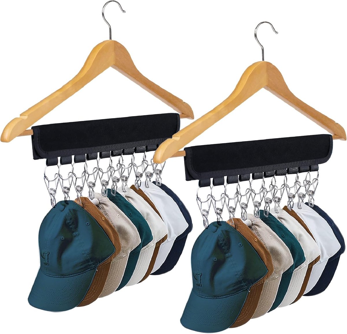 Hat Rack Clips Hat Rack for Baseball Caps Hat Organizer Holder for Hanger and Room ...
