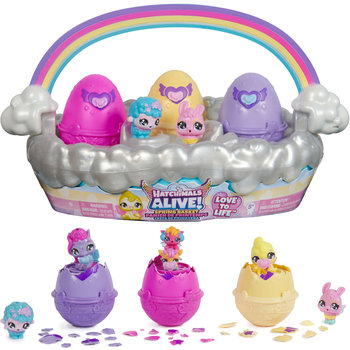 Hatchimals Alive! Wiosenny koszyk z figurkami i jajkami - Spin Master