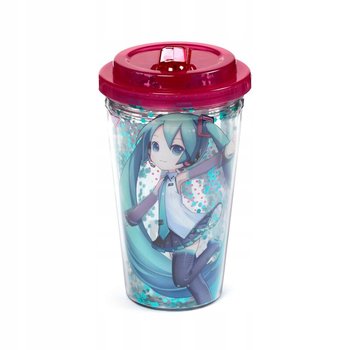 Hatsune Miku kubek ze słomką i ustnikiem TRAVEL MUG 500ml PODWÓJNE ŚCIANKI - Puckator