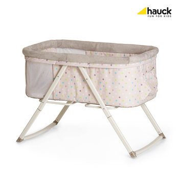Hauck, Dreamer, Łóżeczko turystyczne, Multi Dots Sand - Hauck