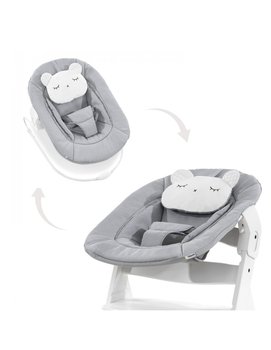 Hauck leżaczek 2w1 Alpha - Pastel Bear - Light Grey - Hauck