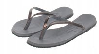 HAVAIANAS DAMSKIE SZARE JAPONKI KLASYCZNE Z LOGO 37-38 1JWH Havaianas
