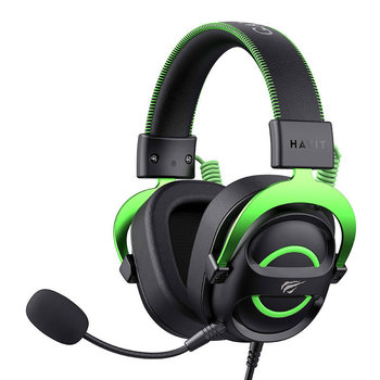 HAVIT H2002E  Słuchawki gamingowe z mikrofonem czarno-zielone - Havit