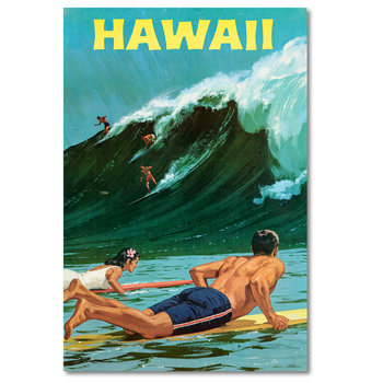 Hawai, Plakat Surf, 61X91 - DEKORAMA