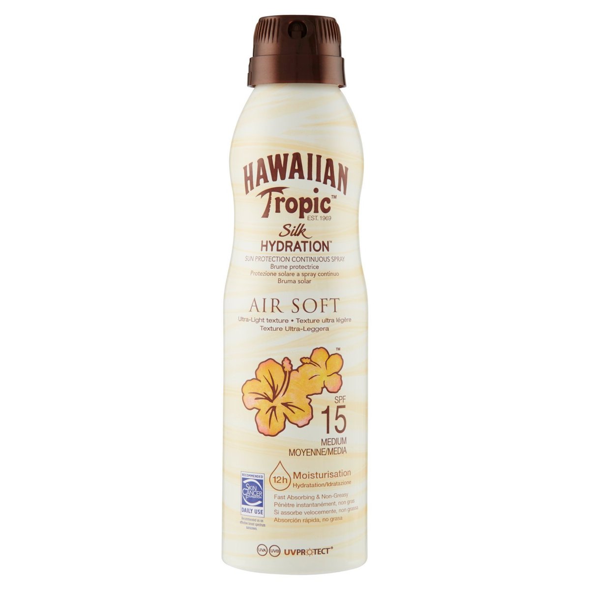 Hawaiian Tropic, Silk Hydration Sun Spray, Spray do opalania SPF15