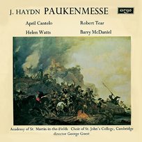 Haydn: Missa in tempore belli - "Paukenmesse" / M. Haydn: Ave Regina Academy of St Martin in the Fields, Helen Watts, George Guest, Stephen Cleobury, April Cantelo, Barry McDaniel, The Choir of St John’s Cambridge, Robert Tear