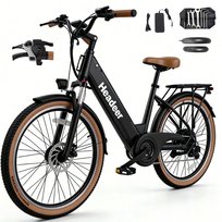 HEADEER BD26195 Pojazd Elektryczny 350W, Rower Elektryczny 48V 11.5AH, Prędkość 35 km/h, Zasięg do 80 km, 26