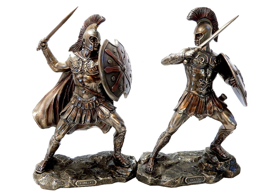 HEKTOR I ACHILLES POJEDYNEK HEROSÓW SPOD TROI REWELACYJNA SCENA WALKI