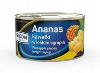 Helcom Ananas kawałki w lekkim syropie 227g