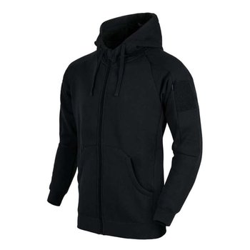 Helikon-Tex Bluza sportowa Bluza sportowa z kapturem Urban Tactical Hoodie Lite (FullZip)® Czarna - Czarny - S - Helikon-Tex