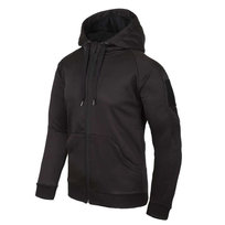 Helikon-Tex Bluza sportowa Urban Tactical Hoodie (FullZip)® Czarna - Czarny - XXL Helikon-Tex