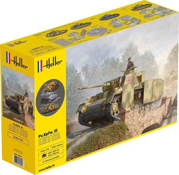 Heller, model do składania Czołg  30321 1:16 Pz.Kpfw.III Ausf. J, L, M, 8+ - Heller