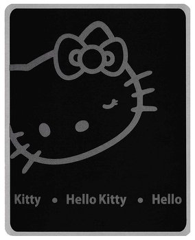 Hello Kitty, Koc polarowy, 100x150 cm, Czarny - Carbotex