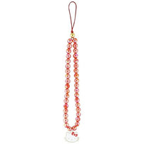 Hello Kitty Pearls Kitty Head Zawieszka do telefonu (czerwony)