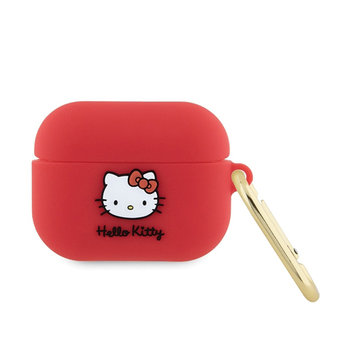 Hello Kitty Silicone 3D Kitty Head - Etui AirPods Pro (fuksja) - Hello Kitty