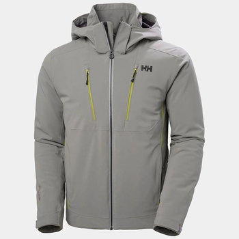 Helly Hansen, Kurtka Narciarska, Alpha 4.0 Jacket Concrete, jasnoszary, Rozmiar XL - Helly Hansen