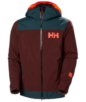 Helly Hansen, Kurtka Narciarska, Powdreamer 2.0 Jacket Hickory - , bordowy, Rozmiar M - Helly Hansen