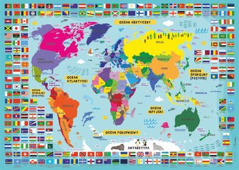 Henry, podkładka dwustronna na biurko Świat - Henry