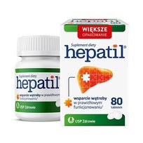 Hepatil Prawidłowe Funkcjonowanie Wątroby 150Mg 80 Tabl.