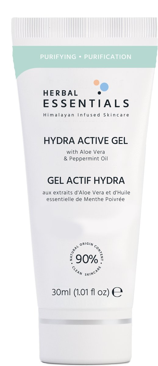Herbal Essentials, Hydra Active Gel with aloe vera & peppermint oil
