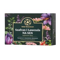Herbal Monasterium Szafran i Lawenda na sen, Suplement diety, 30 kapsułek Herbal Monasterium