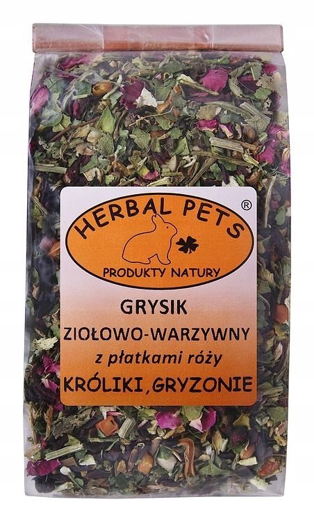 Фото - Корм для гризуна Herbal Pets Grysik ziołowo warzywny z różą 100g