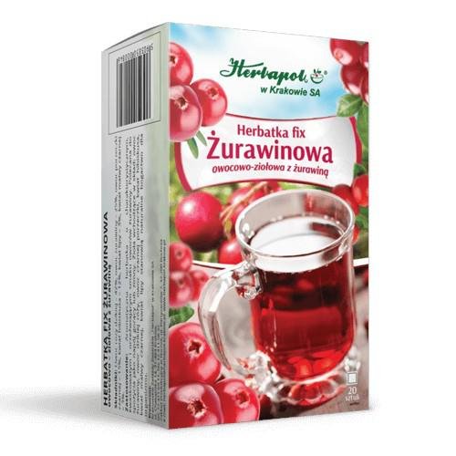 Herbapol Herbatka Fix Żurawinowa, 20 Saszetek - HERBAPOL KRAKÓW | Sklep ...