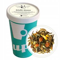 Herbata biała BIAŁA DAMA rodzynki ananas dziewanna kwiat pomarańczy 80g - herbata liściasta sypana mieszanka napar susz