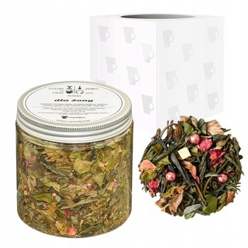 Herbata biała DLA ŻONY ananas płatki róży herbata zielona 80g - sypana liściasta herbata PREMIUM na prezent upominek Cup&You - Cup&You