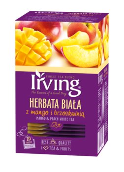 Herbata biała Irving mango z brzoskwinią 20 szt. - Irving