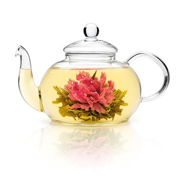 Herbata biała kwitnąca KULKA CALABASH 1SZT super smak LICHEE ball tea - Inna marka