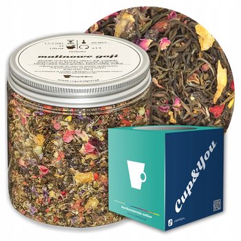 Herbata biała MALINOWE GOJI o smaku orientalnego goji z nutą maliny PREMIUM - herbata liściasta sypana mieszanka napar susz - gotowa na prezent upominek - Cup&You