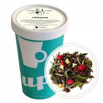 Herbata biała RÓŻANA premium jabłka maliny czerwone i żółte pączki róży 60g - herbata liściasta sypana mieszanka napar susz