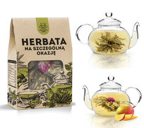 HERBATA BIAŁA rozkwitająca zestaw 4 szt MANGO kwitnąca tea