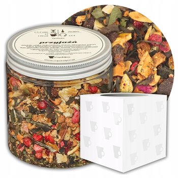 Herbata biała sypana PRZYJAŹŃ o smaku pomarańczy z limonką PREMIUM Cup&You - herbata liściasta sypana mieszanka napar susz - gotowa na prezent upominek - Cup&You