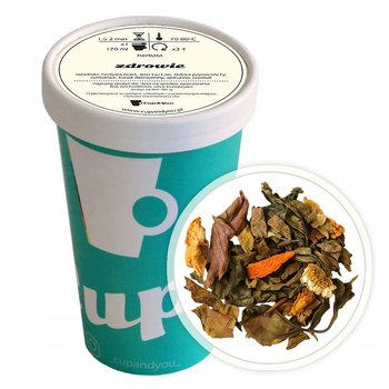 Herbata biała ZDROWIE rumianek kwiat dziewanny spirulina pomarańcza 60g - herbata liściasta sypana mieszanka napar susz - Cup&You