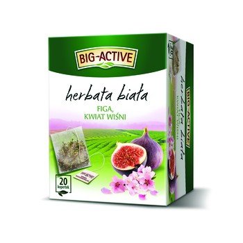 Herbata  Big-Activ biała pigwa i kwiat wiśni 20 szt. - Big-Active