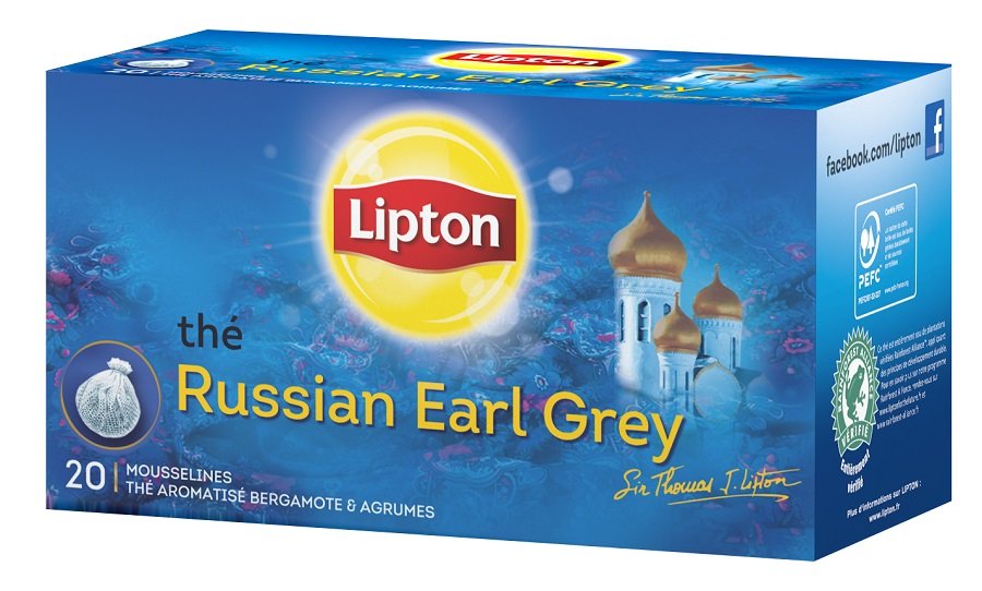 Herbata Czarna Aromatyzowana Lipton Russian Earl Grey, 40 G, 20 Szt ...