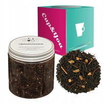 Herbata czarna CYNAMONOWA sypana cynamon 120g - sypana liściasta herbata PREMIUM na prezent upominek Cup&You