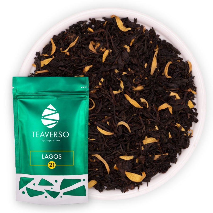 Herbata Czarna Earl Grey Z Pomarańczą Lagos 50 G - TEAVERSO | Sklep ...