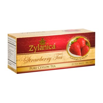Herbata Czarna Ekspresowa Z Truskawką Zylanica Ceylon Premium Strawberry 25 Torebek - Zylanica