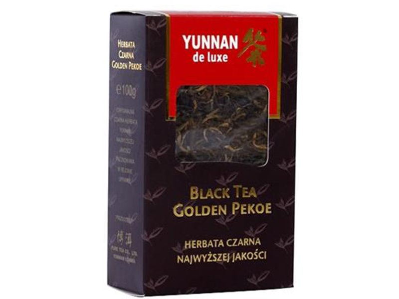 Herbata Czarna Golden Pekoe Liściasta 100G Yunnan Tea De-Lux - YUNNAN ...