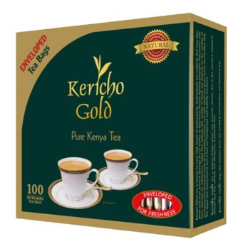 Herbata czarna KERICHO Pure Kenya Tea 100 saszetek - Kericho Gold