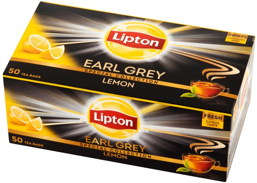 Herbata Czarna Lipton Earl Grey Lemon, 100 G, 50 Szt. - Lipton | Sklep ...