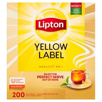 Herbata czarna Lipton Yellow Labek 200 szt. - Lipton